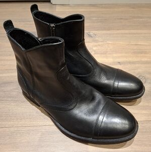 Ben Sherman Men's Black Leather Chelsea Boots (Size EU 40/US 7)